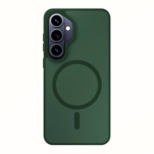 Samsung Galaxy S26+ – 3mk Smoke MagCase vihreä puhelimen suojakuori