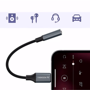 Wozinsky WALJ-01 Lightning adapter - 3.5mm mini jack - black
