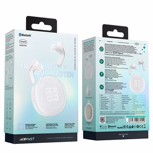 Acefast T9 Bluetooth 5.3 in-ear langattomat kuulokkeet - valkoinen
