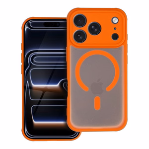 Suojakuori iPhone 17:lle Full Matte Mag Cover MagSafe-yhteensopiva oranssi