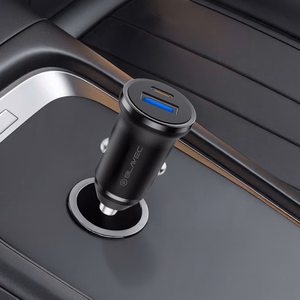 Blavec autolaturi BS-01B-C Road - USB + Type C - QC 3.0 18W PD 20W ja Type C - Type C -kaapeli (CCBS01BCR-UCB) musta