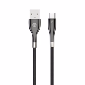 Forever Sleek -kaapeli USB - USB-C 1,0 m 3A musta