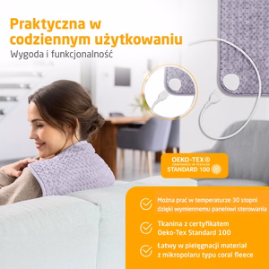 Medisana HP 518 -lämpötyyny, vaalea liila