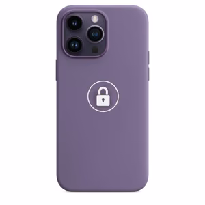 Puhelimen suojakuori "Silicone Case v2" iPhone 14 Pro Max:lle / Iris / pakkauksessa
