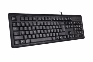 A4Tech KR-92 Näppäimistö yleiskäyttöön USB QWERTY englanti musta