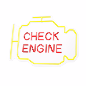 Neon PLEXI LED CHECK ENGINE yellow red NNE21 Neolia