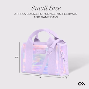 Case-Mate Micro Tote Bag vettä hylkivä olkalaukku, Soap Bubble