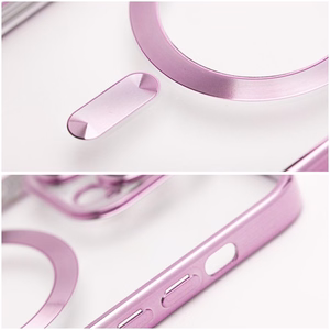 Electro Mag Cover-suojakuori mallille iPhone 17 Pro / 18 Pro, MagSafe-yhteensopiva – ruusukullanvärinen