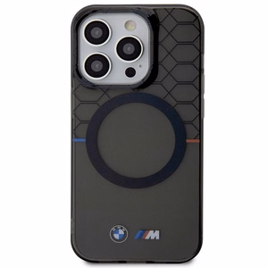 BMW BMHMP14LHGPK Suojakuori iPhone 14 Pro 6.1" harmaa/harmaa Pattern MagSafe