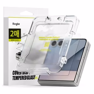 Ringke Cover Display Easy Slide Karkaistu lasi 2 kpl Samsung Galaxy Z Flip 7:lle - Läpinäkyvä