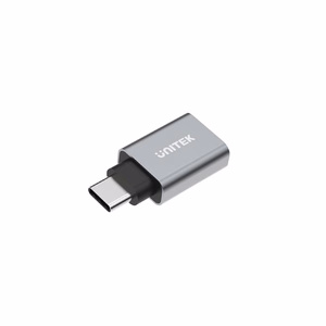 UNITEK Y-A025CGY kaapelin liitäntäsovitin USB Type-C USB Type-A Metallinen