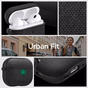 Spigen Urban Fit suojakuori AirPods Pro 1 / 2 musta
