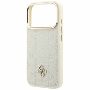 Guess Stripe Peony 4G Logo MagSafe suojakuori mallille iPhone 18 Pro / 17 Pro – väri: beige