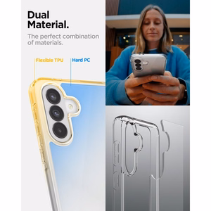Spigen Ultra Hybrid -suojakuori Samsung Galaxy A37 5G:lle - läpinäkyvä