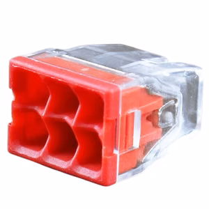 Jatkosliitin, 6x 0,5-2,5mm², 24A, 450V, 100 kpl