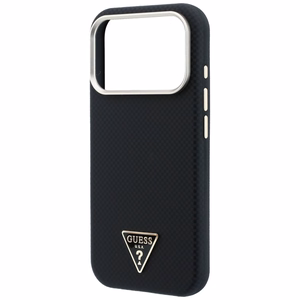 Guess Kevlar Triangle Logo MagSafe suojakuori mallille iPhone 17 Pro / 18 Pro – väri: musta