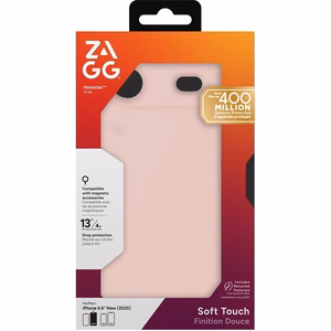 ZAGG suojakuori MANHATTAN SNAP yhteensopiva MagSafen kanssa iPhone 17 Air:lle vaaleanpunainen