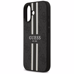 Guess 4G Printed Stripes MagSafe-suojakuori iPhone 17:lle - musta
