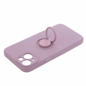 Puhelimen suojakuori sormipidikkeellä iPhone 15 Pro 6,1' vaaleanvioletti