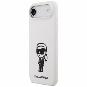 KARL LAGERFELD suojakuori iPhone 17 Air MagSafe-yhteensopiva KLHMP17MSKIGROH (Silicone W/ KL Sketch & Logo) valkoinen