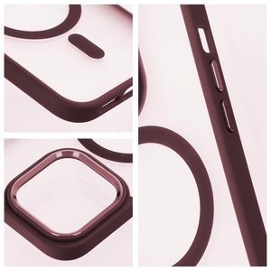 Suojakuori iPhone 17 PRO:lle Full Matte Mag Cover yhteensopiva MagSafe punainen