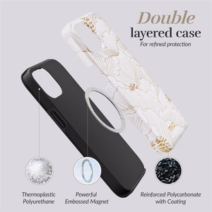MIO White Roses Magsafe Suojakuori iPhone 13/14/15