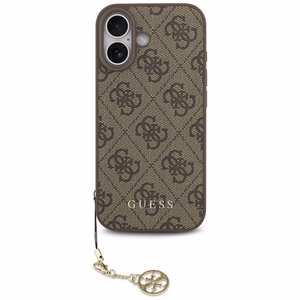 Guess 4G Charms Collection MagSafe Suojakuori iPhone 17:lle - ruskea
