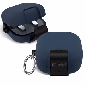 Tech-Protect Slim Hook suojakuori Samsung Galaxy Buds 4 / 4 Pro:lle laivastonsininen