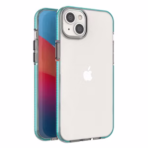 Spring Case tapauksessa iPhone 14 Plus silikoni suojus kehys vaaleansininen vaaleansininen
