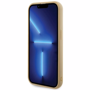 Guess Disco Metal Script Suojakuori iPhone 15 Pro:lle - kultainen