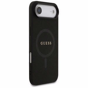 Guess Saffiano Classic Logo MagSafe suojakuori iPhone Air - musta
