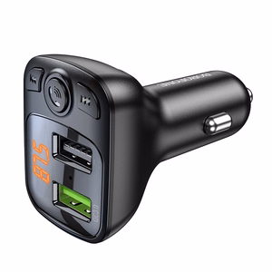 Borofone BC41 Bluetooth MP3 soitin / FM modulaattori (hands free, microSD, QC3.0 USB-A, USB-A 5V/1A)