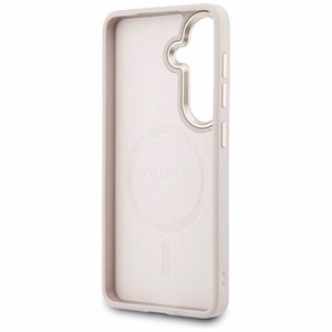 Guess suojakuori 4G Embossed Ring MagSafe Samsung Galaxy S26:lle pinkki