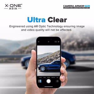 X-ONE Sapphire Camera Armor Pro - iPhone 16/16 Plus:lle - hopeinen