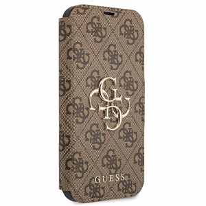 Guess GUBKP13X4GMGBR iPhone 13 Pro Max 6.7" ruskea/ruskea kirja 4G Iso metalli logo
