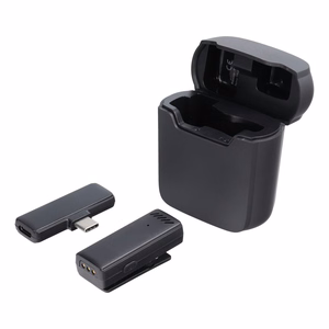 Langaton solmiomikrofoni USB-C latauskotelon kanssa S11 musta