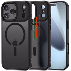 Tech-Protect MagMat XT 4-set MagSafe Suojakuori iPhone 17 Pro Max:lle - Matta Musta