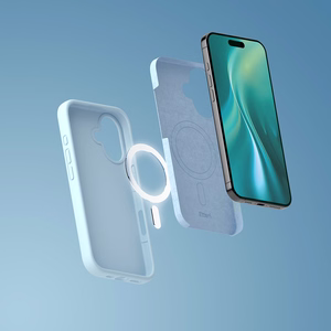 Etteri Silicone Mag case for iPhone 16e / 17e light blue