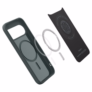 Spigen Liquid Air Mag MagSafe suojakuori mallille Google Pixel 11 – väri: tummanvihreä