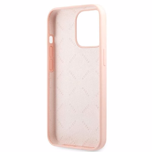 Guess Silikoninen 4G Logo Suojakuori iPhone 13 Pro Max 6.7" - Vaaleanpunainen