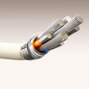 Joyroom S-A53 3A USB-A - USB-C -kaapeli fluoresoivalla kärjellä 1,2 m - beige