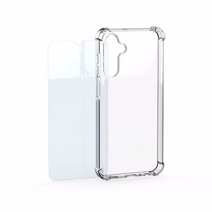 Samsung by Mobeen Clear Cover suojakuori ja karkaistu lasi setti Samsung Galaxy S26 Ultralle, läpinäkyvä