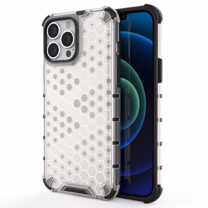 Honeycomb Asia panssari kansi TPU puskuri iPhone 13 Pro Max läpinäkyvä iPhone 13 Pro Max