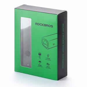 Rockbros 24710012001 polkupyörän etuvalo 800 lm + USB-C - USB-A kaapeli - musta