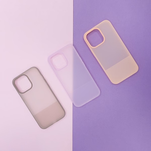 Kingxbar Plain Series tapauksessa kansi iPhone 13 Pro silikoni tapauksessa violetti