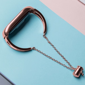 Metallinen rannekoru Xiaomi Mi Band 3 / 4 / 5 / 6 rannehihna - vaaleanpunainen