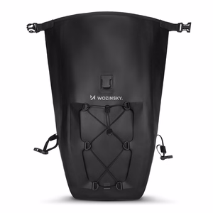 Vedenpitävä pyörän tavaratelinelaukku Wozinsky WBB24BK, 25 l, musta