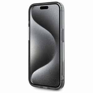 Karl Lagerfeld KLHMP15LHLSCHK iPhone 15 Pro 6.1" musta/musta kovakuori IML Metal Choupette Head MagSafe