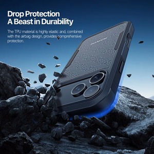 Case Dux Ducis Shld Apple iPhone 17 Pro Max black (Contour Pattern)