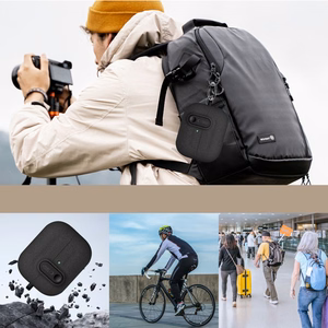 Tech-Protect Slim Hook Suojakuori Samsung Galaxy Buds 3 / 3 FE / 3 Pro:lle - Musta